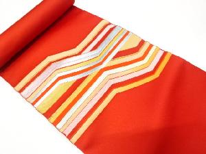 アンティーク　幾何学模様織り出し　名古屋帯地反物